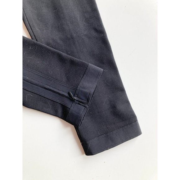 MARIE SAINT PIERRE Black Ponte Knit High Rise Ankle Zip Leggings, Size 1 / S - Picture 5 of 14